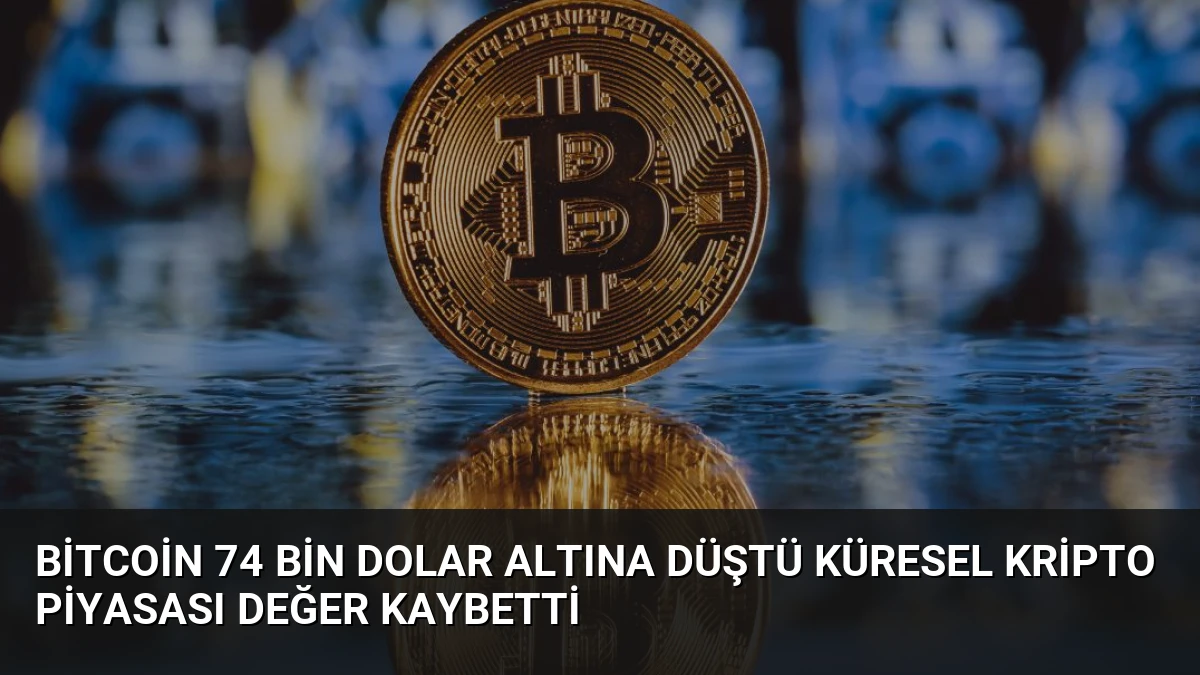 Bitcoin 74 Bin Dolar Altına Düştü Küresel Kripto Piyasası Değer Kaybetti