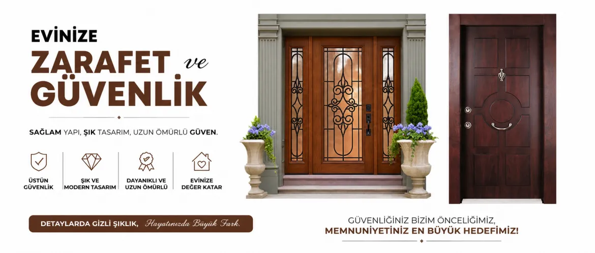 Bina Giriş Kapılarında Güvenlik, Dayanıklılık ve Şık Tasarım Bir Arada