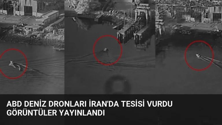 ABD Deniz Dronları İran’da Tesisi Vurdu Görüntüler Yayınlandı