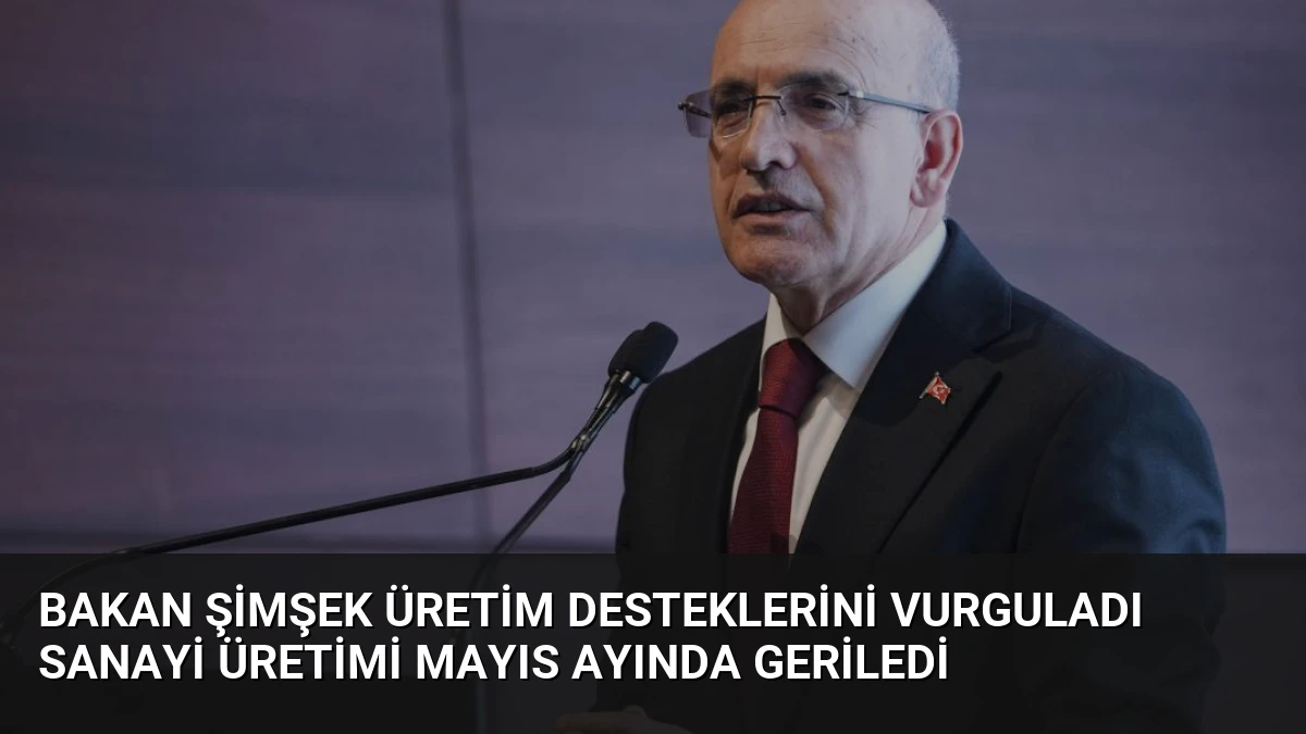 Bakan Şimşek Üretim Desteklerini Vurguladı Sanayi Üretimi Mayıs Ayında Geriledi