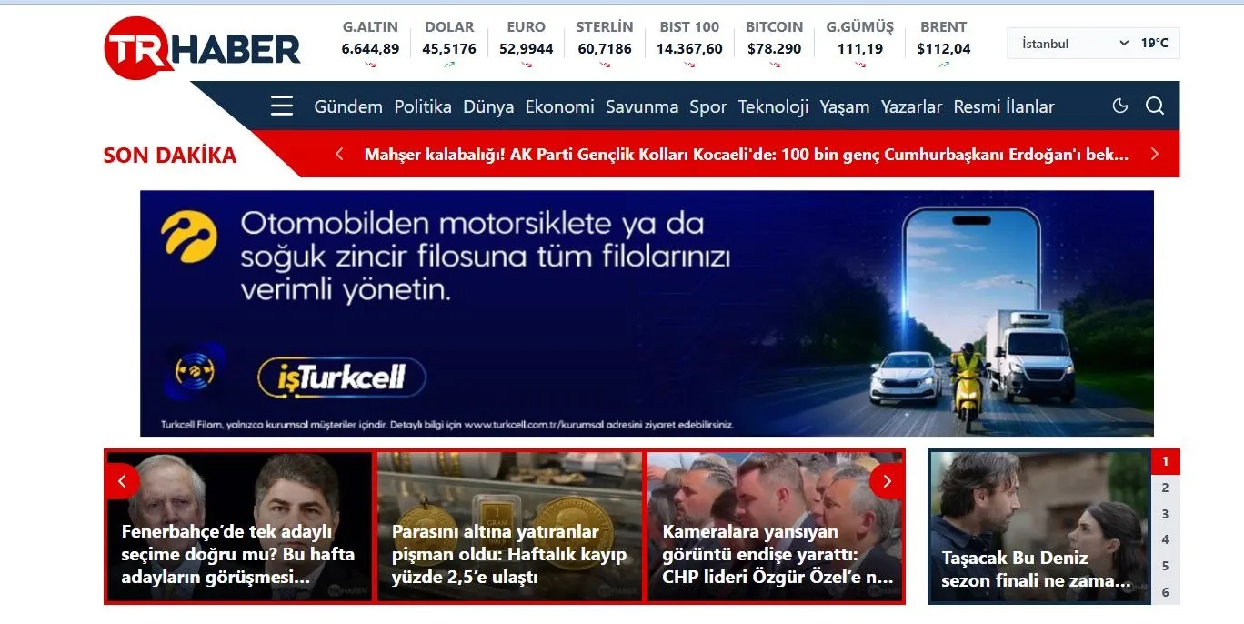 Son Dakika Güncel Haberler ve Gün Boyu Gündem