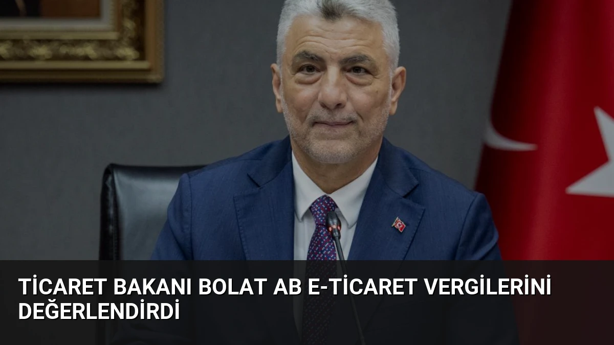 Ticaret Bakanı Bolat AB E-ticaret Vergilerini Değerlendirdi