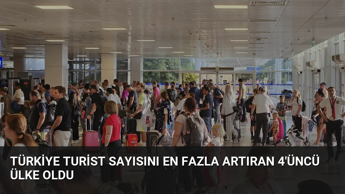 Türkiye Turist Sayısını En Fazla Artıran 4’üncü Ülke Oldu