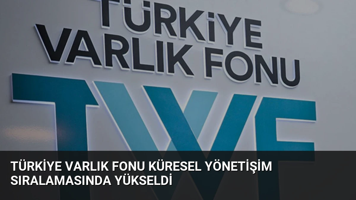Türkiye Varlık Fonu Küresel Yönetişim Sıralamasında Yükseldi