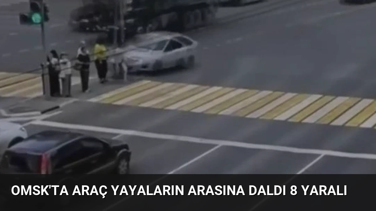 Omsk’ta Araç Yayaların Arasına Daldı 8 Yaralı