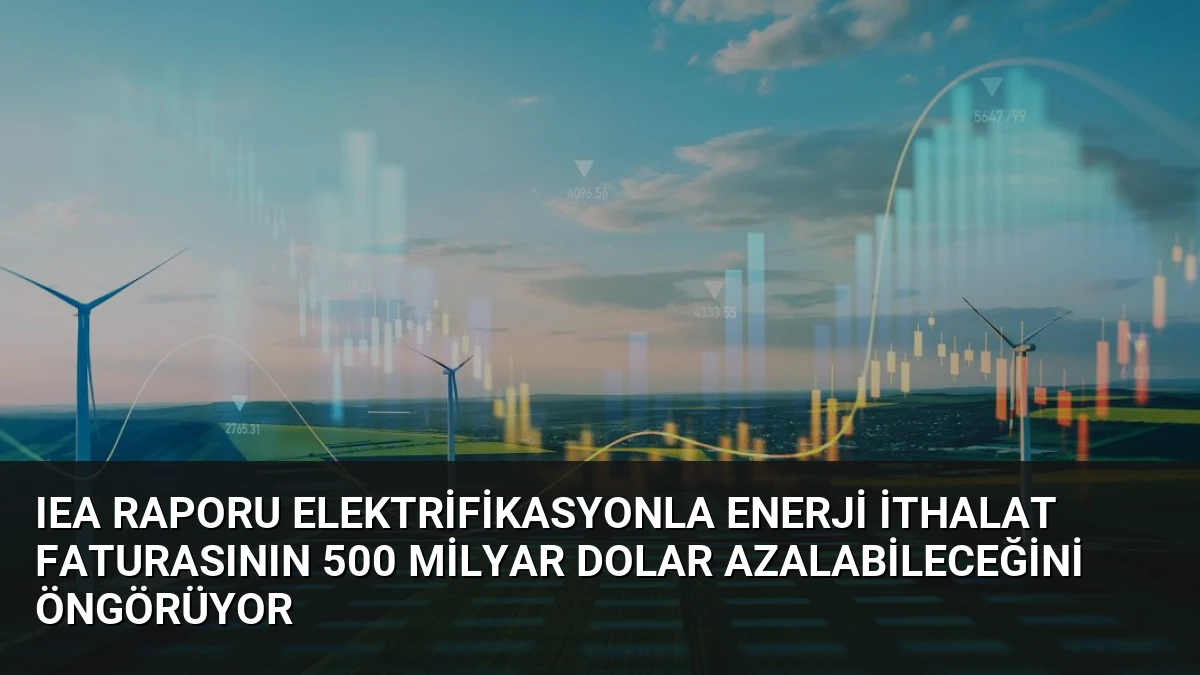 IEA Raporu Elektrifikasyonla Enerji İthalat Faturasının 500 Milyar Dolar Azalabileceğini Öngörüyor