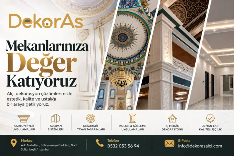Klasik ve Modern Kartonpiyer Uygulamalarıyla Zamansız Mekânlar
