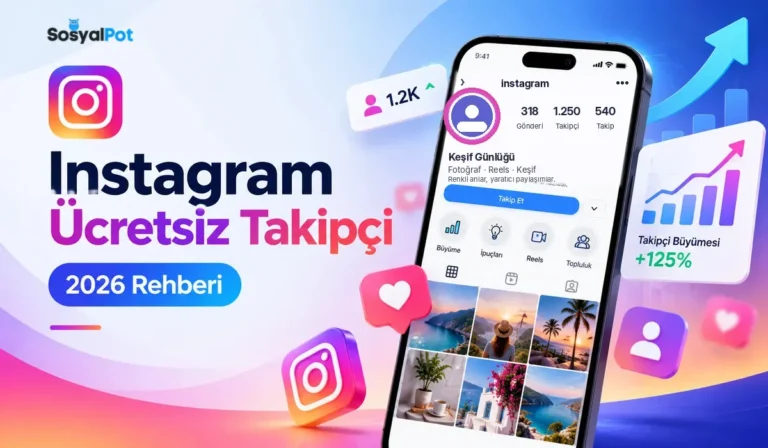 Instagram Ücretsiz Takipçi Rehberi: Şifresiz ve Güvenli Hesap Büyütme (2026)