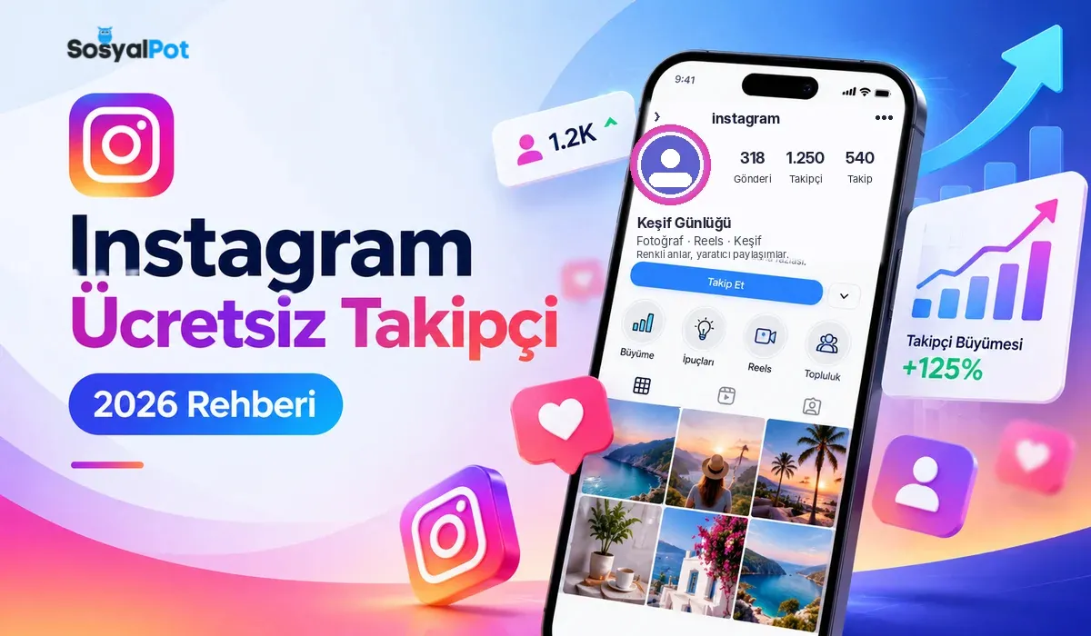 Instagram Ücretsiz Takipçi Rehberi: Şifresiz ve Güvenli Hesap Büyütme (2026)