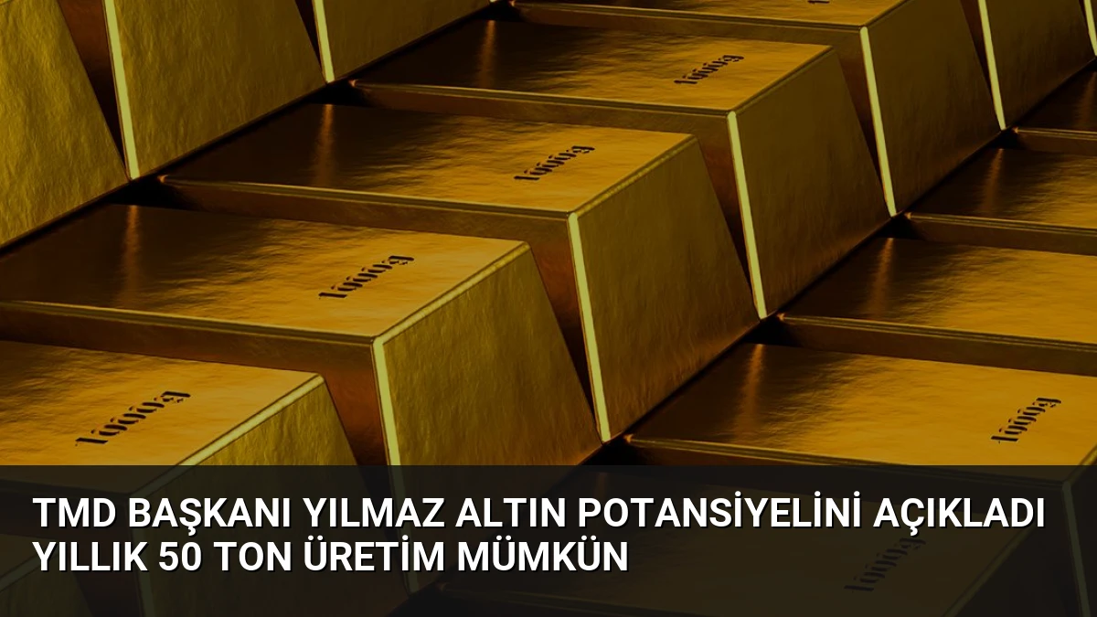 TMD Başkanı Yılmaz Altın Potansiyelini Açıkladı Yıllık 50 Ton Üretim Mümkün
